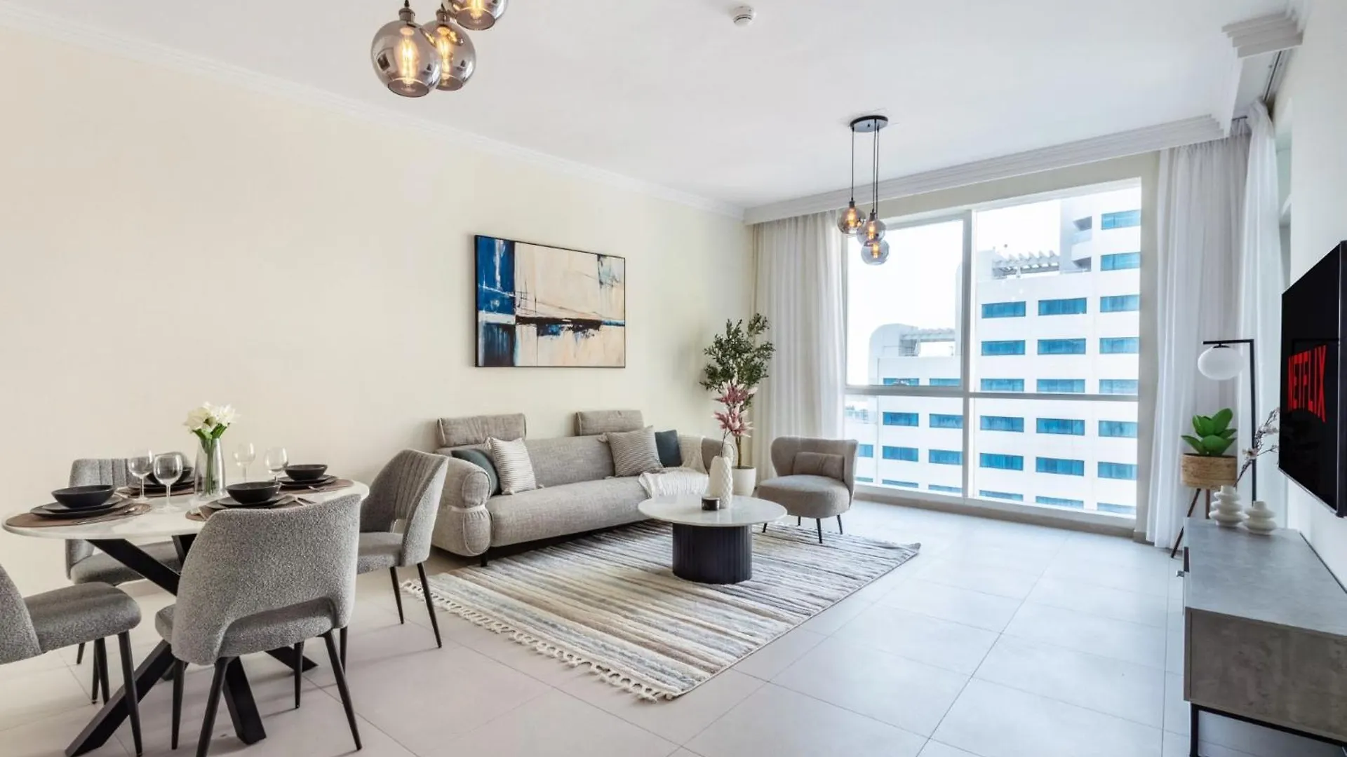 Beachy Getaway In Jbr With Private Beach Access Dubai Apartment