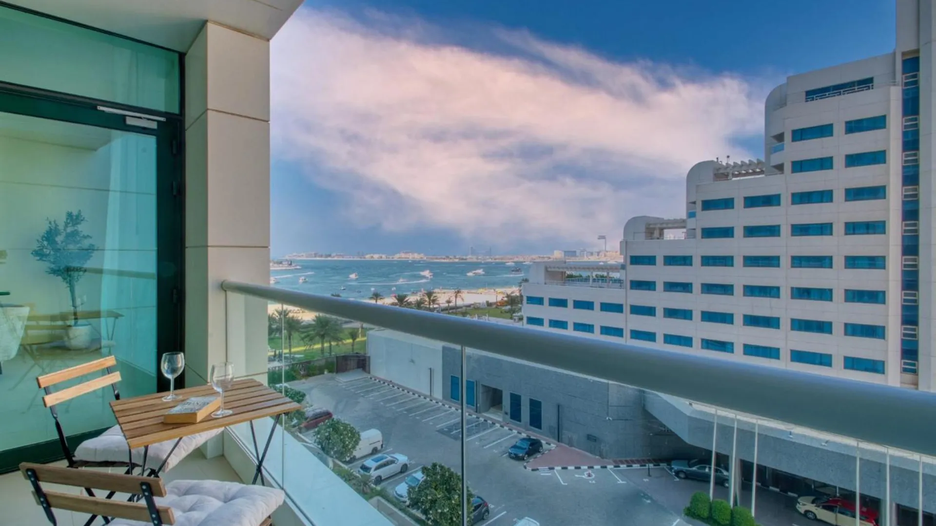 Beachy Getaway In Jbr With Private Beach Access Dubai